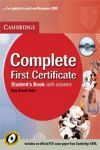 COMPLETE FIRST CERTIFICATE STUDENT'S BOOK WITH ANSWERS WITH CD-ROM