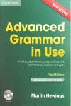 ADVANCED GRAMMAR IN USE BOOK WITH ANSWERS AND CD-ROM 3RD EDITION
