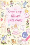 ALBUM PARA NIÑAS. COLOREO Y PEGO