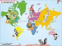 MAPA DEL MUNDO PARA NIÑOS