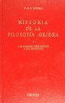 HISTORIA FILOSOFIA GRIEGA VOL. 1: PRIMER