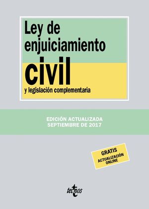 LEY DE ENJUICIAMIENTO CIVIL Y LEGISLACIÓN COMPLEMENTARIA 2017