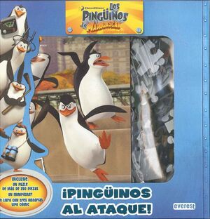 ¡PINGÜINOS AL ATAQUE! CAJA REGALO CON LIBRO CON PUZLE GIGANTE Y MINIPÓSTER