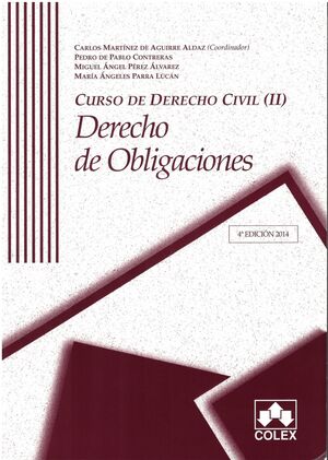 CURSO DE DERECHO CIVIL II .OBLIGACIONES 4ª EDIC.