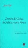 SERMON DE GLOSAS DE SABIOS Y OTRAS RIMAS